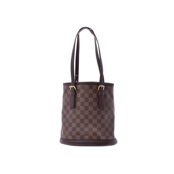 Louis Vuitton Damier Handbag Leather Pouch Brown Male - Picture 1 of 12